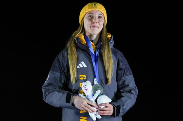 GIOCHI OLIMPICI - Olimpiadi Invernali Milano-Cortina 2026 - Skeleton Women Milano Cortina 2026 - XXV Olympic Winter games, Winterspiele,Spiele, Summer games Cortina D Ampezzo - Italy Saturday , February 14 , 2023 Skeleton - Women s KREHER Susanne (GER) Cortina D Ampezzo Italy  Copyright: xIPAxSport ABACAx
