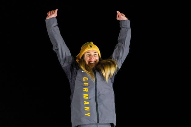GIOCHI OLIMPICI - Olimpiadi Invernali Milano-Cortina 2026 - Skeleton Women Milano Cortina 2026 - XXV Olympic Winter games, Winterspiele,Spiele, Summer games Cortina D Ampezzo - Italy Saturday , February 14 , 2023 Skeleton - Women s KREHER Susanne (GER) Cortina D Ampezzo Italy  Copyright: xIPAxSport ABACAx