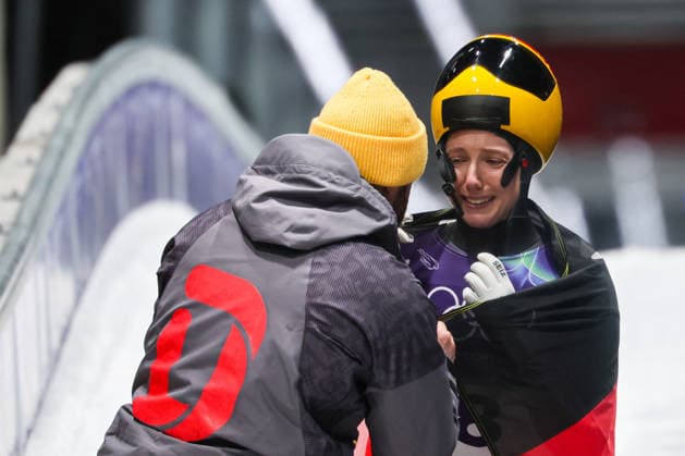 GIOCHI OLIMPICI - Olimpiadi Invernali Milano-Cortina 2026 - Skeleton Women Milano Cortina 2026 - XXV Olympic Winter games, Winterspiele,Spiele, Summer games Cortina D Ampezzo - Italy Saturday , February 14 , 2023 Skeleton - Women s KREHER Susanne (GER) Cortina D Ampezzo Italy  Copyright: xIPAxSport ABACAx
