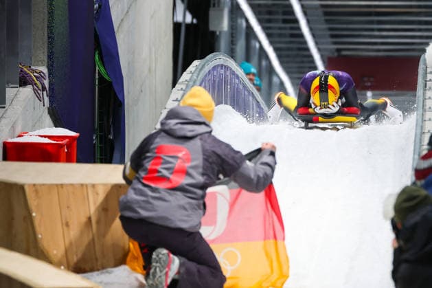 GIOCHI OLIMPICI - Olimpiadi Invernali Milano-Cortina 2026 - Skeleton Women Milano Cortina 2026 - XXV Olympic Winter games, Winterspiele,Spiele, Summer games Cortina D Ampezzo - Italy Saturday , February 14 , 2023 Skeleton - Women s KREHER Susanne (GER) Cortina D Ampezzo Italy  Copyright: xIPAxSport ABACAx