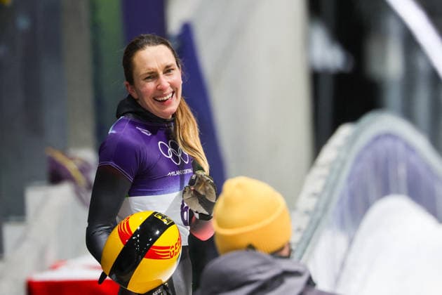 GIOCHI OLIMPICI - Olimpiadi Invernali Milano-Cortina 2026 - Skeleton Women Milano Cortina 2026 - XXV Olympic Winter games, Winterspiele,Spiele, Summer games Cortina D Ampezzo - Italy Saturday , February 14 , 2023 Skeleton - Women s PFEIFER Jacqueline (GER) Cortina D Ampezzo Italy  Copyright: xIPAxSport ABACAx