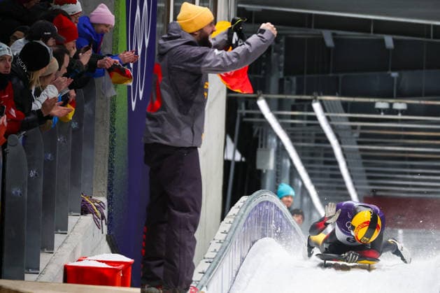 GIOCHI OLIMPICI - Olimpiadi Invernali Milano-Cortina 2026 - Skeleton Women Milano Cortina 2026 - XXV Olympic Winter games, Winterspiele,Spiele, Summer games Cortina D Ampezzo - Italy Saturday , February 14 , 2023 Skeleton - Women s PFEIFER Jacqueline (GER) Cortina D Ampezzo Italy  Copyright: xIPAxSport ABACAx