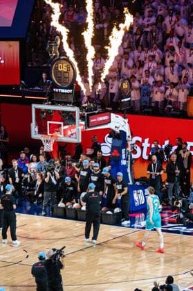 NBA, Basketball Herren, USA All Star 2026: Slum Dunk Contest LOS ANGELES, CA - FEB 14: Kon Knueppel during the 3-point contest at the NBA All-Star weekend at Intuit Dome in Los Angeles, United States on February 14, 2026. Jon Putman Anadolu California United States. Editorial use only. Please get in touch for any other usage.  Copyright: x2026xAnadoluxJonxPutmanx