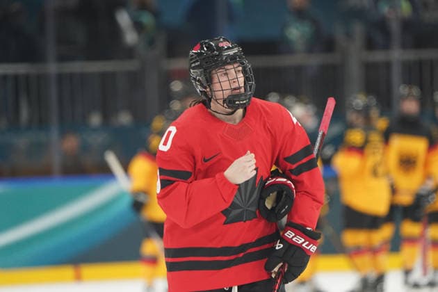 Milano Cortina, 2026 , Winter Olympic Games, Olympische Spiele, Olympia, OS Olympics, Winter-Olympische spiele 2026 , Eishockey Frauen, Finnland-Kanada ,vs Deutschland, Canada vs Germany Women , Playoffs Quarterfinals, Milano Rho Ice hockey, Eishockey Arena Blayre Turnbull Kanada Canada CAN Photocopyright Gladys Chai von der Laage *** Milano Cortina, 2026 , Winter Olympic Games, Olympics, Winter Olympics 2026 , Ice Hockey Women, Finland Canada , vs Germany, Canada vs Germany Women , Playoffs Quarterfinals, Milano Rho Ice Hockey Arena Blayre Turnbull Canada Canada CAN Photocopyright Gladys Chai von der Laage