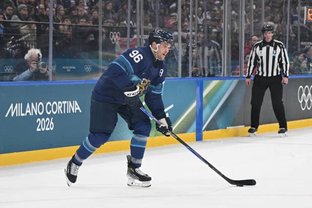 February 14, 2026, Milano, Lombardia, Italy: Mikko Rantanen (FIN) during the Winter Olympic Games, Olympische Spiele, Olympia, OS Milano Cortina 2026, at the Milano Santagiulia IHO Arena, on February 14, 2026 in Milano, Italy Milano Italy - ZUMAm345 20260214_oly_m345_032 Copyright: xFedericoxManonix