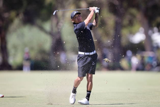 LIV GOLF ADELAIDE, Anthony Kim of 4Aces GC during Round 4 of the LIV Golf Adelaide at The Grange Golf Club in Adelaide, Sunday, February 15, 2026. ( NO ARCHIVING, EDITORIAL USE ONLY ADELAIDE SA AUSTRALIA  Copyright: xMATTxTURNERx 20260215175757055873