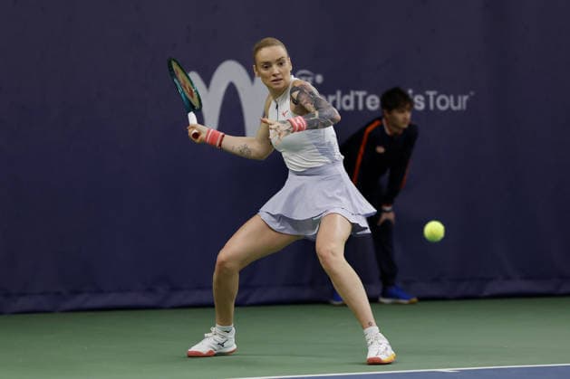 Czech tennis player Tereza Martincova at the ITF Conseq Prague Open 2026, in Prague, Czech Republic, on February 14, 2026. (CTKxPhoto PavelxLebeda) CTKPhotoF202602150000401  CTKPhotoF202602150000401