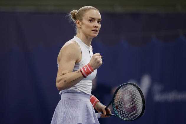 Czech tennis player Tereza Martincova at the ITF Conseq Prague Open 2026, in Prague, Czech Republic, on February 14, 2026. (CTKxPhoto PavelxLebeda) CTKPhotoF202602150000501  CTKPhotoF202602150000501