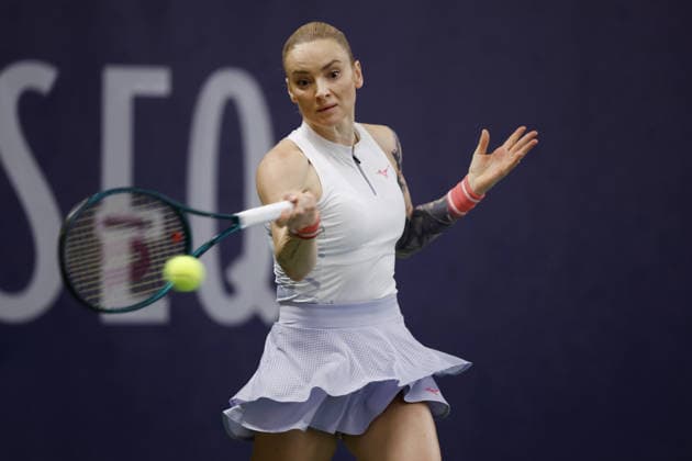 Czech tennis player Tereza Martincova at the ITF Conseq Prague Open 2026, in Prague, Czech Republic, on February 14, 2026. (CTKxPhoto PavelxLebeda) CTKPhotoF202602150000601  CTKPhotoF202602150000601