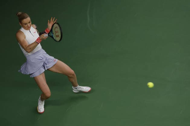 Czech tennis player Tereza Martincova at the ITF Conseq Prague Open 2026, in Prague, Czech Republic, on February 14, 2026. (CTKxPhoto PavelxLebeda) CTKPhotoF202602150001101  CTKPhotoF202602150001101