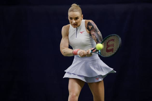 Czech tennis player Tereza Martincova at the ITF Conseq Prague Open 2026, in Prague, Czech Republic, on February 14, 2026. (CTKxPhoto PavelxLebeda) CTKPhotoF202602150001201  CTKPhotoF202602150001201