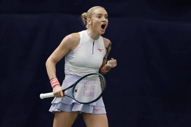Czech tennis player Tereza Martincova at the ITF Conseq Prague Open 2026, in Prague, Czech Republic, on February 14, 2026. (CTKxPhoto PavelxLebeda) CTKPhotoF202602150001301  CTKPhotoF202602150001301