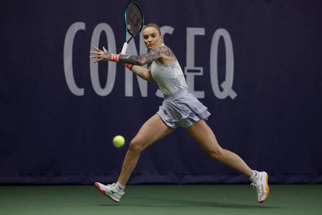 Czech tennis player Tereza Martincova at the ITF Conseq Prague Open 2026, in Prague, Czech Republic, on February 14, 2026. (CTKxPhoto PavelxLebeda) CTKPhotoF202602150001501  CTKPhotoF202602150001501