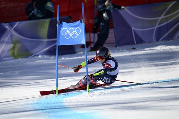 CORTINA, ITALIEN 20260215 Mikaela Shiffrin, USA, under första aket av damernas storslalom i Cortina under vinter-OS i Milano Cortina, Italien. *** Bilden ingar i SPORTPAKET. För övriga BETALBILD *** CORTINA ITALIEN x10050x *** CORTINA, ITALY 20260215 Mikaela Shiffrin, USA, during the first run of the womens giant slalom in Cortina during the Winter Olympics in Milan Cortina, Italy Picture in SPORT PACKAGE For others PAY PICTURE CORTINA ITALY x10050x  Copyright: xPontusxLundahl TTx OS 2026 ALPINT STORSLALOM DAMER