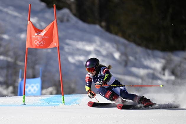 CORTINA, ITALY 20260215 Mikaela Shiffrin, USA, during the first run of the women s giant slalom in Cortina during the Winter Olympics in Milan Cortina, Italy. *** The image is included in the SPORTS PACKAGE. For others PAYMENT IMAGE *** CORTINA ITALY x10050x *** CORTINA, ITALY 20260215 Mikaela Shiffrin, USA, during the first run of the women s giant slalom in Cortina during the Winter Olympics in Milan Cortina, Italy The image is included in the SPORTS PACKAGE For others PAYMENT IMAGE CORTINA ITALY x10050x  Copyright: xPontusxLundahl TTx 2026 OLYMPICS ALPINE GIAN SLALOM WOMEN
