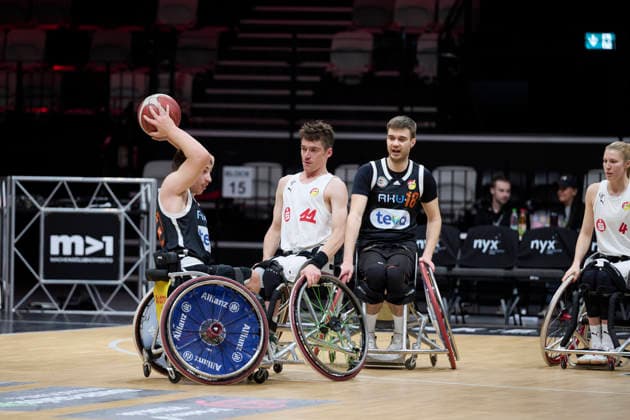 Nuremberg Falcons vs Allianz Rollers Ulm, Wheelchair Basketball, 2 Wheelchair Basketball Bundesliga, Division A, RBBL2 Div A 25 26, Nuremberg, KIA Metropol Arena, 11 Kim Robins Nuremberg Falcons RBBL2, Nuremberg Falcons vs Allianz Rollers Ulm Nuremberg KIA Metropol Arena Bayern Germany Copyright: xAmerican-Football.Network,x30nullvierxPhotographie,xGerhardxLehnerx