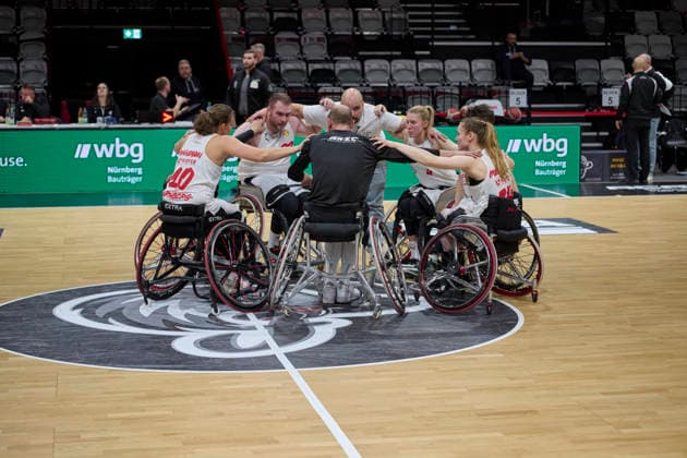 Nuremberg Falcons vs Allianz Rollers Ulm, Wheelchair Basketball, 2 Wheelchair Basketball Bundesliga, Division A, RBBL2 Div A 25 26, Nuremberg, KIA Metropol Arena RBBL2, Nuremberg Falcons vs Allianz Rollers Ulm Nuremberg KIA Metropol Arena Bayern Germany Copyright: xAmerican-Football.Network,x30nullvierxPhotographie,xGerhardxLehnerx