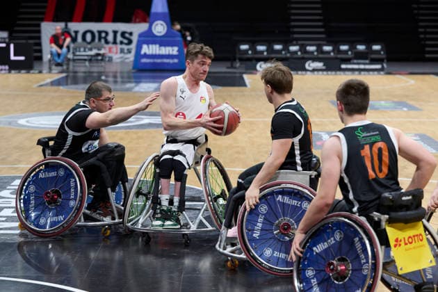 Nuremberg Falcons vs Allianz Rollers Ulm, Wheelchair Basketball, 2 Wheelchair Basketball Bundesliga, Division A, RBBL2 Div A 25 26, Nuremberg, KIA Metropol Arena, 11 Kim Robins Nuremberg Falcons RBBL2, Nuremberg Falcons vs Allianz Rollers Ulm Nuremberg KIA Metropol Arena Bayern Germany Copyright: xAmerican-Football.Network,x30nullvierxPhotographie,xGerhardxLehnerx