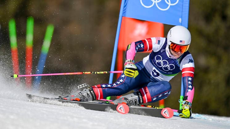 OLYMPICS - Winter Olympic Games, Olympische Spiele, Olympia, OS Milano Cortina 2026 CORTINA D AMPEZZO,ITALY,15.FEB.26 - OLYMPICS, ALPINE SKIING - Winter Olympic Games Milano Cortina 2026, giant slalom, women.. Image shows Paula Moltzan (USA).  GEPAxpictures xAlexanderxSolc