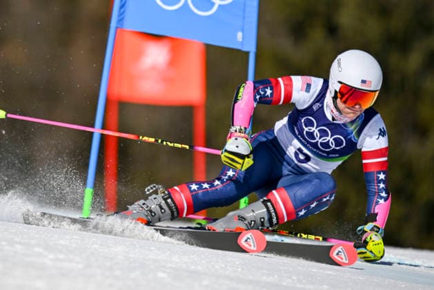 OLYMPICS - Winter Olympic Games, Olympische Spiele, Olympia, OS Milano Cortina 2026 CORTINA D AMPEZZO,ITALY,15.FEB.26 - OLYMPICS, ALPINE SKIING - Winter Olympic Games Milano Cortina 2026, giant slalom, women.. Image shows Paula Moltzan (USA).  GEPAxpictures xAlexanderxSolc