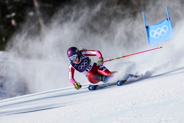OLYMPICS - Winter Olympic Games, Olympische Spiele, Olympia, OS Milano Cortina 2026 CORTINA D AMPEZZO,ITALY,15.FEB.26 - OLYMPICS, ALPINE SKIING - Winter Olympic Games Milano Cortina 2026, giant slalom, women.. Image shows Britt Richardson (CAN).  GEPAxpictures xMaticxKlansek