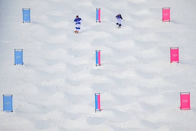 260215 Walter Wallberg of Sweden and Akseli Ahvenainen of Finland competes in men™s freestyle skiing dual moguls during day 9 of the 2026 Winter Olympics on February 15, 2026 in Livigno. Photo: Vegard Grott BILDBYRAN kod VG VG0878 bbeng Olympic Games, Olympische Spiele, Olympia, OS olympics winter olympics os ol olympiska spel vinter-os olympiske leker milano cortina 2026 milan cortina 2026 milano cortina 2026 olympic games milano cortina 2026 winter olympic games milano cortina-os milano cortina-ol vinter-ol freeskiing freeski freestyle friski moguls puckelpist kulekjoring dual sverige *** 260215 Walter Wallberg of Sweden and Akseli Ahvenainen of Finland competes in men™s freestyle skiing dual moguls during day 9 of the 2026 Winter Olympics on February 15, 2026 in Livigno Photo Vegard Grott BILDBYRAN kod VG VG0878 bbeng olympic games olympics winter olympics os ol olympiska spel vinter os olympiske leker milano cortina 2026 milan cortina 2026 milano cortina 2026 olympic games milano cortina 2026 winter olympic games milano cortina os milano cortina ol vinter ol freeskiing freeski freestyle friski moguls puckelpist kulekjoring dual sverige  Copyright: VEGARDxGRoTT BB260215VG003
