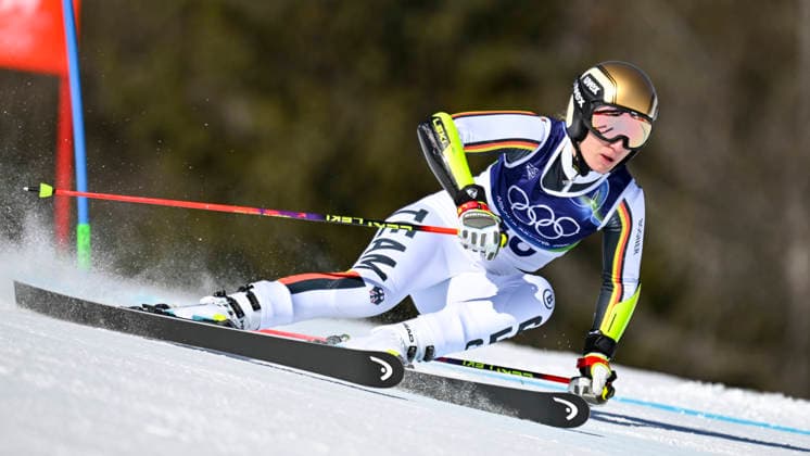 OLYMPICS - Winter Olympic Games, Olympische Spiele, Olympia, OS Milano Cortina 2026 CORTINA D AMPEZZO,ITALY,15.FEB.26 - OLYMPICS, ALPINE SKIING - Winter Olympic Games Milano Cortina 2026, giant slalom, women.. Image shows Lena Duerr (GER).  GEPAxpictures xAlexanderxSolc