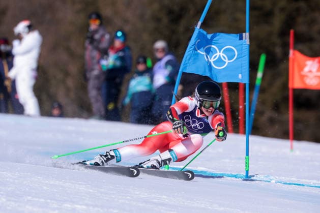 C Rast (SUI) during the Olympic Winter games, Winterspiele,Spiele, Summer games Milano-Cortina 2026, Alpine Skiing Women s Giant Slalom on February 15, 2026 at Tofane Alpine Skiing Centre in Cortina d Ampezzo, Italy  Copyright: xLucianoxMariaxBisi IPAxSportx xipa-agency.netx xx IPA_71538052 IPA_Agency_IPA71538052