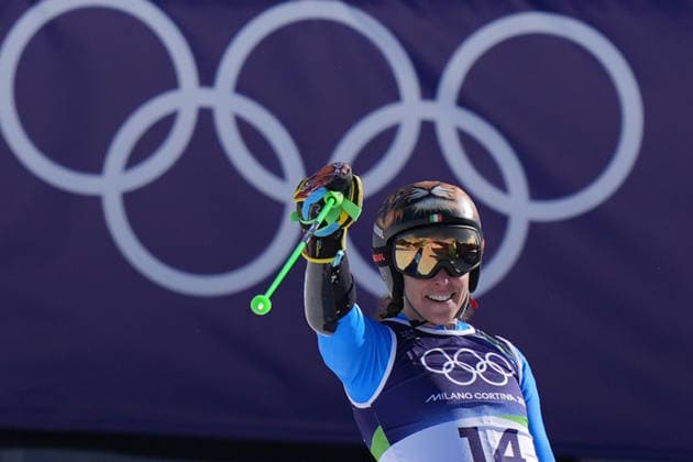 Italy™s Federica Brignone during Alpine Skiing Women s Giant Slalom at the Milano Cortina 2026 Winter Olympics, in Cortina (Italy) February 15 , 2026 (Spada LaPresse)  Copyright: xSpada LaPressex