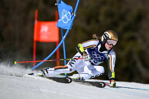 OLYMPICS - Winter Olympic Games, Olympische Spiele, Olympia, OS Milano Cortina 2026 CORTINA D AMPEZZO,ITALY,15.FEB.26 - OLYMPICS, ALPINE SKIING - Winter Olympic Games Milano Cortina 2026, giant slalom, women.. Image shows Lena Duerr (GER).  GEPAxpictures xAlexanderxSolc