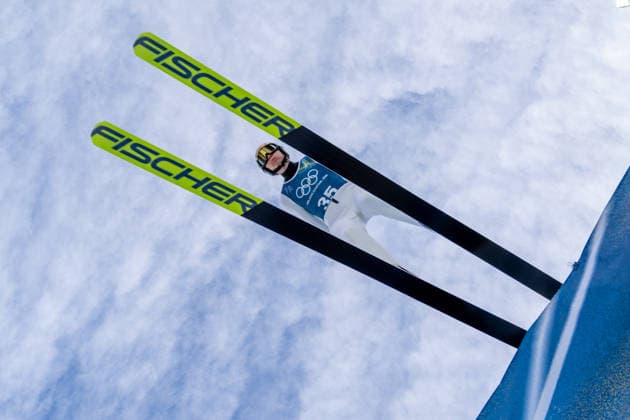 OLYMPICS - Winter Olympic Games, Olympische Spiele, Olympia, OS Milano Cortina 2026 PREDAZZO,ITALY,15.FEB.26 - OLYMPICS, NORDIC SKIING, NORDIC COMBINED, Ski jumping, Skispringen, Ski, nordisch - Winter Olympic Games Milano Cortina 2026, large hill, training. Image shows Jens Luraas Oftebro (NOR).  GEPAxpictures xOliverxLerch