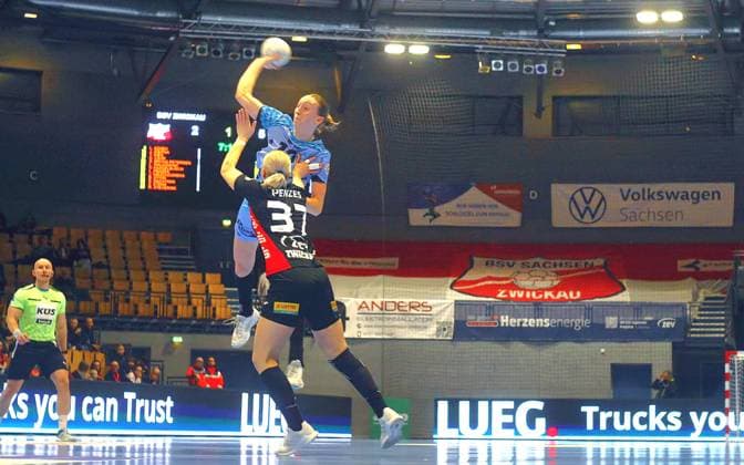 Handball, Women, HBF, BSV Sachsen Zwickau - HSG Bensheim Auerbach