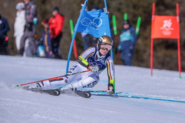 L Duerr (GER) during the Olympic Winter games, Winterspiele,Spiele, Summer games Milano-Cortina 2026, Alpine Skiing Women s Giant Slalom on February 15, 2026 at Tofane Alpine Skiing Centre in Cortina d Ampezzo, Italy  Copyright: xLucianoxMariaxBisi IPAxSportx xipa-agency.netx xx IPA_71539522 IPA_Agency_IPA71539522