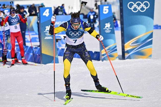 ANTERSELVA, ITALIEN 20260215 Martin Ponsiluoma vid starten i herrarnas 12,5 km jaktstart i skidskytte i Anterselva under vinter-OS i Milano Cortina, Italien. *** Bilden ingar i SPORTPAKET. För övriga BETALBILD ** ANTERSELVA ITALIEN x10030x *** ANTERSELVA, ITALY 20260215 Martin Ponsiluoma at the start of the mens 12.5 km pursuit start in biathlon in Anterselva during the Winter Olympics in Milan Cortina, Italy Picture in SPORT PACKAGE For others PAYPICTURE ANTERSELVA ITALY x10030x  Copyright: xJonasxEkströmer TTx OS 2026 SKIDSKYTTE JAKTSTART HERRAR