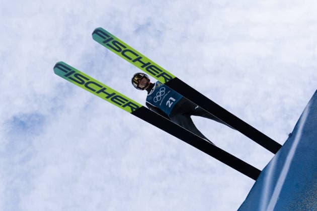 OLYMPICS - Winter Olympic Games, Olympische Spiele, Olympia, OS Milano Cortina 2026 PREDAZZO,ITALY,15.FEB.26 - OLYMPICS, NORDIC SKIING, NORDIC COMBINED, Ski jumping, Skispringen, Ski, nordisch - Winter Olympic Games Milano Cortina 2026, large hill, training. Image shows Akito Watabe (JPN).  GEPAxpictures xOliverxLerch