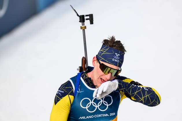 260215 Martin Ponsiluoma of Sweden in men s biathlon 12,5 km pursuit during day 9 of the 2026 Winter Olympics on February 15, 2026 in Anterselva. Photo: Jon Olav Nesvold BILDBYRAN COP 217 MB1329 skidskytte biathlon skiskyting Olympic Games, Olympische Spiele, Olympia, OS olympics winter olympics os ol olympiska spel vinter-os olympiske leker milano cortina 2026 milan cortina 2026 milano cortina 2026 olympic games milano cortina 2026 winter olympic games milano cortina-os milano cortina-ol vinter-ol 9 bbeng pursuit jaktstart *** 260215 Martin Ponsiluoma of Sweden in men s biathlon 12,5 km pursuit during day 9 of the 2026 Winter Olympics on February 15, 2026 in Anterselva Photo Jon Olav Nesvold BILDBYRAN COP 217 MB1329 biathlon biathlon olympic games olympics winter olympics os ol olympiska spel vinter os olympiske leker milano cortina 2026 milan cortina 2026 milano cortina 2026 olympic games milano cortina 2026 winter olympic games milano cortina os milano cortina ol vinter ol 9 bbeng pursuit jaktstart  Copyright: JONxOLAVxNESVOLD BB260215JE037