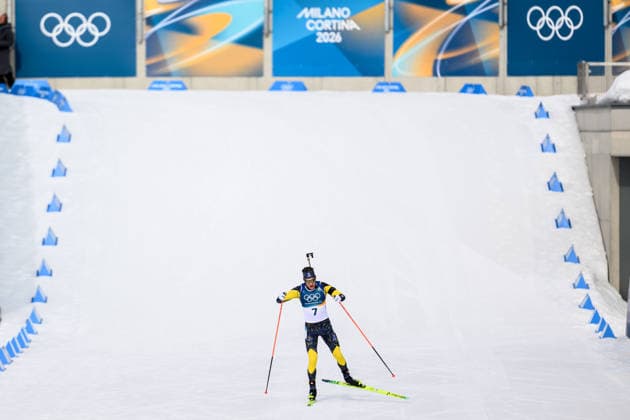 260215 Martin Ponsiluoma of Sweden competes in men s biathlon 12,5 km pursuit during day 9 of the 2026 Winter Olympics on February 15, 2026 in Anterselva. Photo: Jon Olav Nesvold BILDBYRAN COP 217 MB1329 skidskytte biathlon skiskyting Olympic Games, Olympische Spiele, Olympia, OS olympics winter olympics os ol olympiska spel vinter-os olympiske leker milano cortina 2026 milan cortina 2026 milano cortina 2026 olympic games milano cortina 2026 winter olympic games milano cortina-os milano cortina-ol vinter-ol 9 bbeng pursuit jaktstart *** 260215 Martin Ponsiluoma of Sweden competes in men s biathlon 12,5 km pursuit during day 9 of the 2026 Winter Olympics on February 15, 2026 in Anterselva Photo Jon Olav Nesvold BILDBYRAN COP 217 MB1329 biathlon biathlon olympic games olympics winter olympics os ol olympiska spel vinter os olympiske leker milano cortina 2026 milan cortina 2026 milano cortina 2026 olympic games milano cortina 2026 winter olympic games milano cortina os milano cortina ol vinter ol 9 bbeng pursuit jaktstart  Copyright: JONxOLAVxNESVOLD BB260215JE044