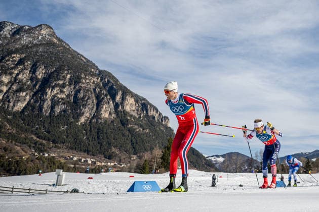 260215 Emil Iversen of Norway competes in the men s 4 x 7.5km relay cross-country skiing race during day 9 of the 2026 Winter Olympics on February 15, 2026 in Val di Fiemme. Photo: Maxim Thore BILDBYRAN kod MT MT0983 skidor cross-country skiing langrenn Olympic Games, Olympische Spiele, Olympia, OS olympics winter olympics os ol olympiska spel vinter-os olympiske leker milano cortina 2026 milan cortina 2026 milano cortina 2026 olympic games milano cortina 2026 winter olympic games milano cortina-os milano cortina-ol vinter-ol 9 bbeng herr stafett norge *** 260215 Emil Iversen of Norway competes in the men s 4 x 7 5km relay cross country skiing race during day 9 of the 2026 Winter Olympics on February 15, 2026 in Val di Fiemme Photo Maxim Thore BILDBYRAN kod MT MT0983 skidor cross country skiing langrenn olympic games olympics winter olympics os ol olympiska spel vinter os olympiske leker milano cortina 2026 milan cortina 2026 milano cortina 2026 olympic games milano cortina 2026 winter olympic games milano cortina os milano cortina ol vinter ol 9 bbeng herr relay norge  Copyright: MAXIMxTHORE BB260215MT012