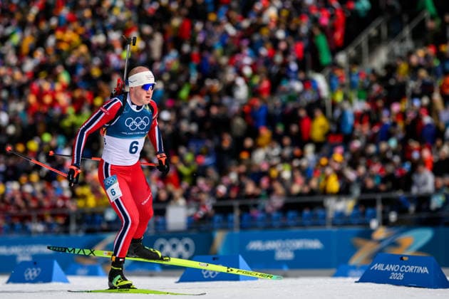 260215 Johannes Dale-Skjevdal of Norway competes in men s biathlon 12,5 km pursuit during day 9 of the 2026 Winter Olympics on February 15, 2026 in Anterselva. Photo: Mathias Bergeld BILDBYRAN kod MB MB1329 skidskytte biathlon skiskyting Olympic Games, Olympische Spiele, Olympia, OS olympics winter olympics os ol olympiska spel vinter-os olympiske leker milano cortina 2026 milan cortina 2026 milano cortina 2026 olympic games milano cortina 2026 winter olympic games milano cortina-os milano cortina-ol vinter-ol 9 bbeng pursuit jaktstart *** 260215 Johannes Dale Skjevdal of Norway competes in men s biathlon 12,5 km pursuit during day 9 of the 2026 Winter Olympics on February 15, 2026 in Anterselva Photo Mathias Bergeld BILDBYRAN code MB MB1329 biathlon biathlon olympic games olympics olympics winter olympics os ol olympiska spel vinter os olympiske leker milano cortina 2026 milan cortina 2026 milano cortina 2026 olympic games milano cortina 2026 winter olympic games milano cortina os milano cortina ol vinter ol 9 bbeng pursuit jaktstart  Copyright: MATHIASxBERGELD BB260215MB042