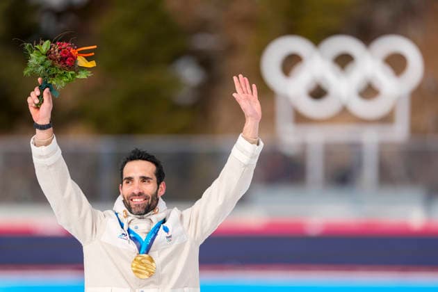 Winter Olympics in Milan Cortina 2026 Anterselva, Italy 20260215. Martin Fourcade of France receives the gold medal during a special ceremony for the redistribution of Olympic medals during the Milan Cortina 2026 Winter Olympics. Photo: Heiko Junge NTB Anterselva Italy EDITORIAL USE ONLY. RESTRICTED USE FOR BETTING COMPANIES Ref:_SPOx9Q8ENqcCaQ.jpg *** Winter Olympics in Milan Cortina 2026 Anterselva, Italy 20260215 Martin Fourcade of France receives the gold medal during a special ceremony for the redistribution of Olympic medals during the Milan Cortina 2026 Winter Olympics Photo Heiko Junge NTB Anterselva Italy EDITORIAL USE ONLY RESTRICTED USE FOR BETTING COMPANIES  Copyright: xHeikoxJungex xNTBx