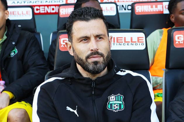 Sassuolo s head coach Fabio Grosso during the Serie A soccer match between Udinese and Sassuolo at the Bluenergy Stadium in Udine, north east Italy - Sunday, February 15,2026 - soccer  Copyright: xAndreaxBressanutti LaPressex