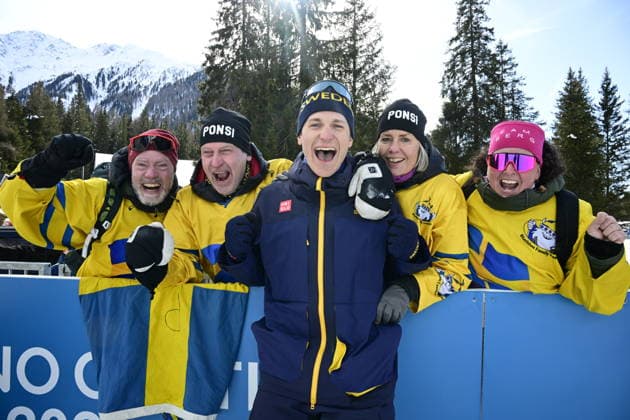 ANTERSELVA, ITALY 20260215 Martin Ponsiluoma at the start of the men s 12.5 km pursuit start in biathlon in Anterselva during the Winter Olympics in Milan Cortina, Italy. *** The image is included in the SPORTS PACKAGE. For others PAID IMAGE ** ANTERSELVA ITALY x10030x *** ANTERSELVA, ITALY 20260215 Martin Ponsiluoma at the start of the men s 12 5 km pursuit start in biathlon in Anterselva during the Winter Olympics in Milan Cortina, Italy The image is included in the SPORTS PACKAGE For others PAID IMAGE ANTERSELVA ITALY x10030x  Copyright: xJonasxEkströmer TTx 2026 OLYMPICS BIENBALL SHOOT MEN S PURSUE START