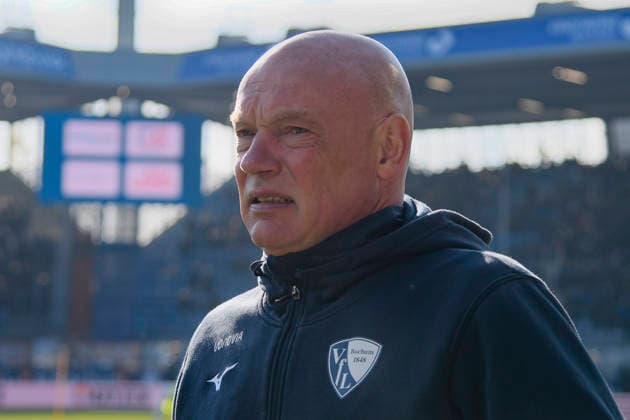 Uwe Rösler Roesler Bochum Portrait, half portrait, image, single, single shot, picture, single, solo, alone, 15 02 2026 Soccer VfL Bochum vs SC Paderborn, Vonovia Ruhrstadion, Bochum, DFB DFL REGULATIONS PROHIBIT ANY USE OF PHOTOGRAPHS AS IMAGE SEQUENCES AND OR QUASI VIDEO Copyright: xpepphotox xHorstxMauelshagenx pep00321, pep_20260215_hm_281520