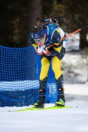 Antholz, Italien 15. Februar 2026: Biathlon Verfolgung Männer 12,5 km - Olympia 2026 Im Bild: Martin Ponsiluoma (SWE) Anterselva Biathlon Arena *** Antholz, Italy 15 February 2026 Biathlon Pursuit Men 12.5 km Olympic Games 2026 Pictured Martin Ponsiluoma SWE Anterselva Biathlon Arena Copyright: xFotostandx xHettichx