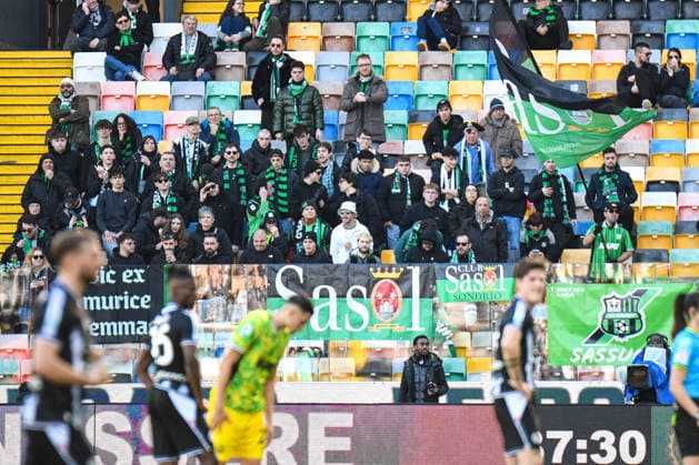 CALCIO - Serie A - Udinese Calcio vs US Sassuolo Sassuolo supporters during Udinese Calcio vs US Sassuolo, Italian soccer Serie A match in Udine, Italy, February 15 2026 Udine Italy  Copyright: xIPAxSport ABACAx