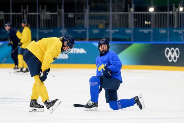 Milano Cortina 2026, ice hockey, women, national team Sweden, training