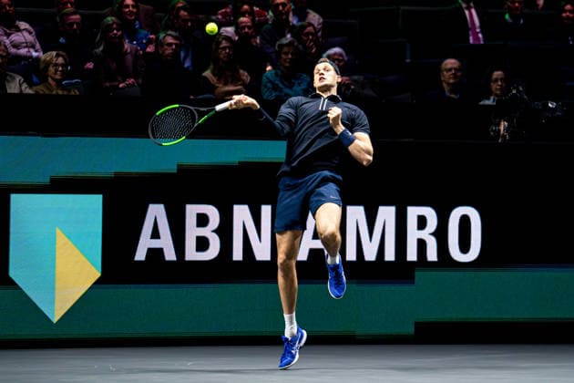 2026-02-15 ABN AMRO Open - Day Seven ROTTERDAM, NETHERLANDS - FEBRUARY 15: Hendrik Jebens competing during Day Seven of the ABN AMRO Open at Rotterdam Ahoy on February 15, 2026 in Rotterdam, Netherlands. (Photo by Gabriel Calvino Alonso BSR Agency) Rotterdam Netherlands Content not available for redistribution in The Netherlands directly or indirectly through any third parties. Copyright: xBSRxAgencyx