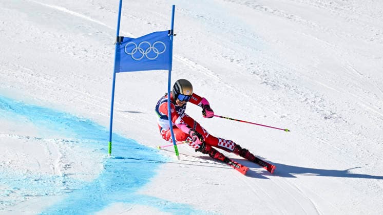 OLYMPICS - Winter Olympic Games, Olympische Spiele, Olympia, OS Milano Cortina 2026 CORTINA D AMPEZZO,ITALY,15.FEB.26 - OLYMPICS, ALPINE SKIING - Winter Olympic Games Milano Cortina 2026, giant slalom, women.. Image shows Zrinka Ljutic (CRO).  GEPAxpictures xAlexanderxSolc