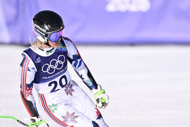 CORTINA, ITALIEN 20260215 Kajsa Vickhoff Lie, Norge, i malomradet efter att ha kört ur andra aket i damernas storslalom i Cortina under vinter-OS i Milano Cortina, Italien. *** Bilden ingar i SPORTPAKET. För övriga BETALBILD *** CORTINA ITALIEN x10050x *** CORTINA, ITALY 20260215 Kajsa Vickhoff Lie, Norway, in the malomradet after leaving the second run in the womens giant slalom in Cortina during the Winter Olympics in Milan Cortina, Italy The picture is in the SPORT PACKAGE For others PAYPICTURE CORTINA ITALY x10050x  Copyright: xPontusxLundahl TTx OS 2026 ALPINT STORSLALOM DAMER