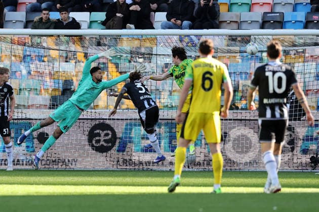 Ar Udine 15 02 2026 - campionato di calcio serie A Udinese-Sassuolo foto Andrea Rigano Image nella foto: gol Andrea Pinamonti 